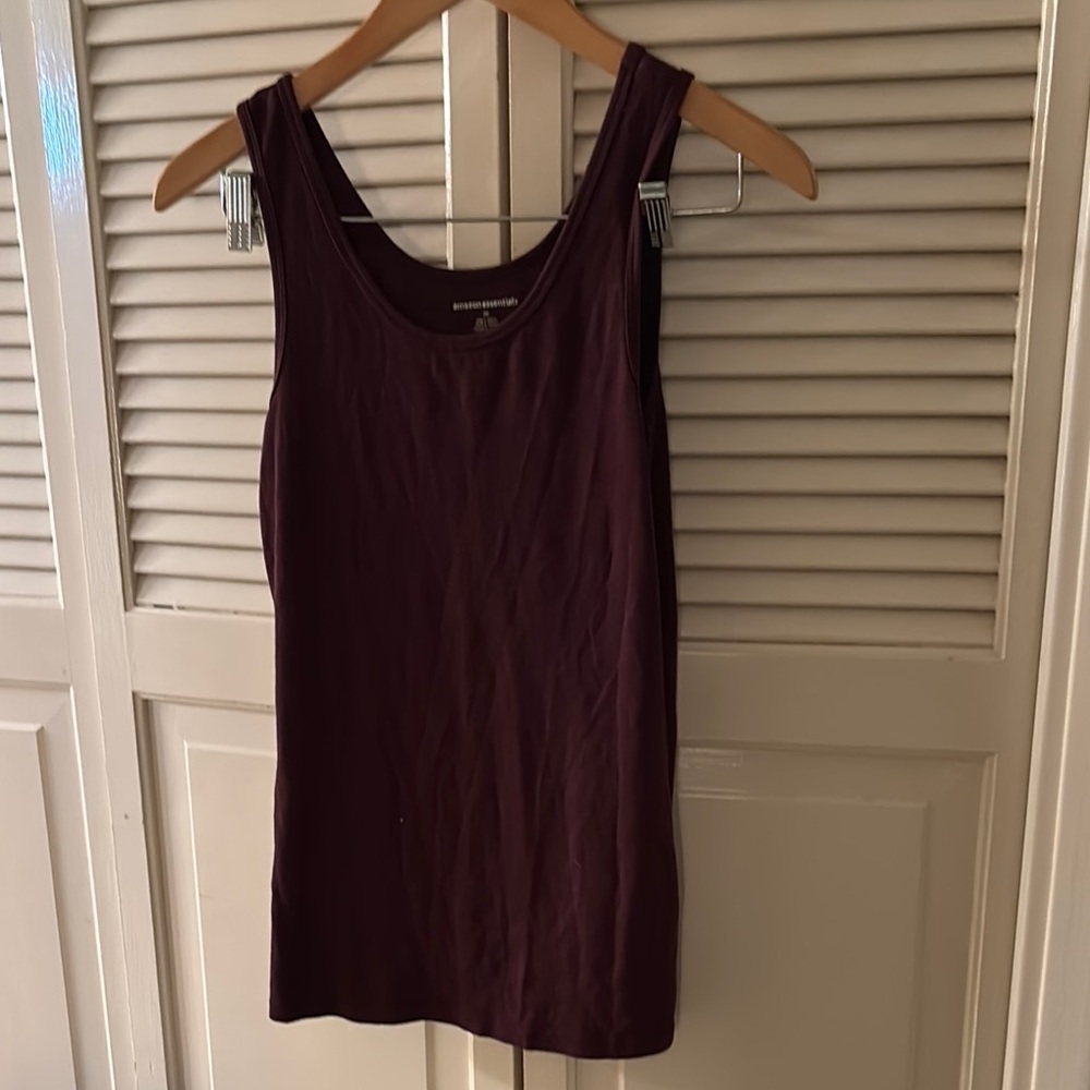 Amazon Essentials Fitted Sleeveless Red Tank Top